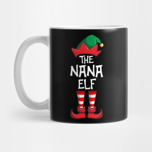 Nana Elf Matching Family Christmas Mug